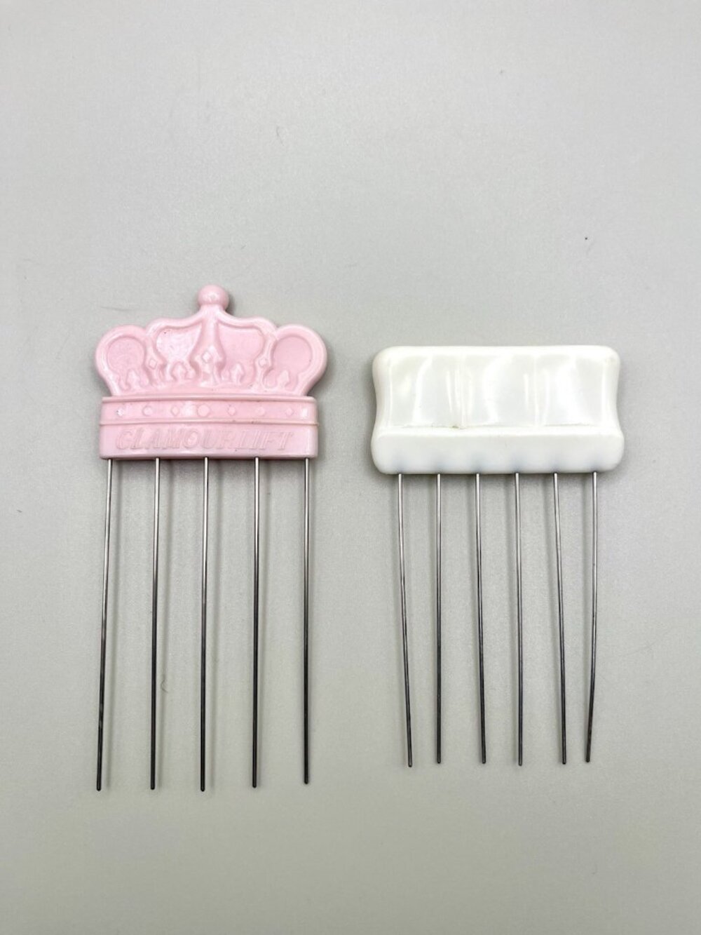 VTG Kurtell Glamourlift Crown Hair Pick Comb Lot Metal Prong Styling Tools MCM